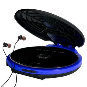 AIWA PORTABLE CD PLAYER WITH EARPHONES BLUE 1 AIWA PORTABLE CD PLAYER WITH EARPHONES BLUE