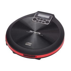 AIWA PORTABLE CD PLAYER WITH EARPHONES RED 3 127 01 000079 3
