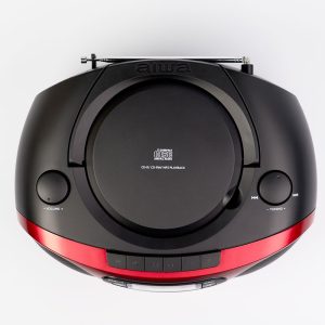 AIWA PORTABLE CD/MP3/USB/TAPE/BT WITH FM PLL RADIO RED 3 127 01 000117 5