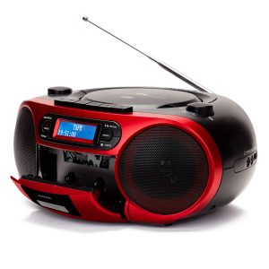 AIWA PORTABLE CD/MP3 PLAYER WITH DAB+ RED 2 127 01 000130 1