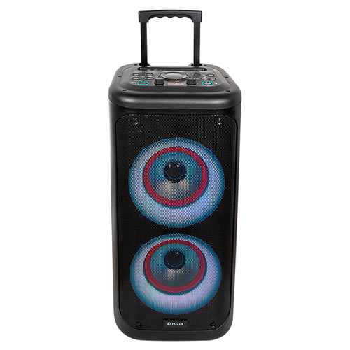 AIWA HIGH-POWER HYPERBASS PARTY TROLLEY SPEAKER AIWA HIGH-POWER HYPERBASS PARTY TROLLEY SPEAKER