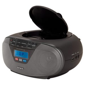 AIWA PORTABLE AC/DC STEREO CD/MP3/FM-PLL/BT PLAYER BLACK 4 127 01 000132 3