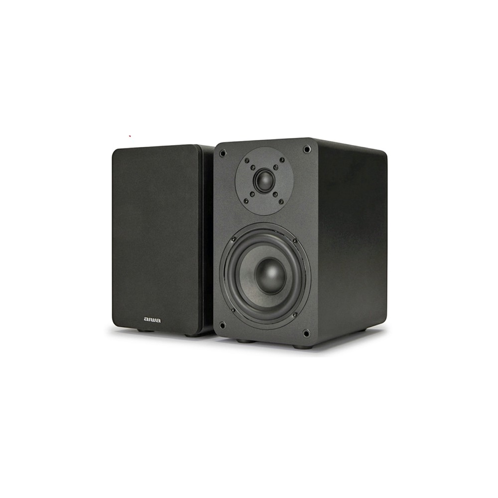 AIWA PASSIVE HIFI BOOKSHELF SPEAKERS BLACK AIWA PASSIVE HIFI BOOKSHELF SPEAKERS BLACK