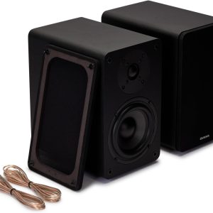 AIWA PASSIVE HIFI BOOKSHELF SPEAKERS BLACK 2 127 01 000133 3