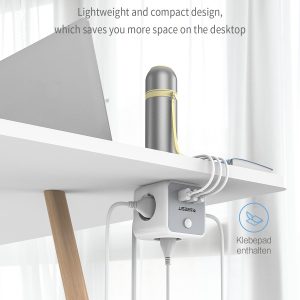 TESSAN 6 IN 1 POWERCUBE STRIP 3xSCHUKO, 2xUSB, 1xTYPE-C, 2M CABLE 4 2M CABLE