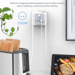 TESSAN 6 IN 1 POWERCUBE SOCKET 3xSCHUKO, 2xUSB, 1xTYPE-C 4 131 01 000007 3 1