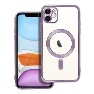 ELECTRO MAG COVER case compatible with MagSafe for IPHONE 11 deep purple