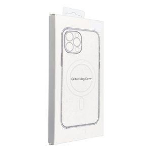 CLEAR MAG COVER case with camera protection compatible with MagSafe for IPHONE 15 Pro Max transparent glitter 4 1f496e2044aa174225fc43b43437b180
