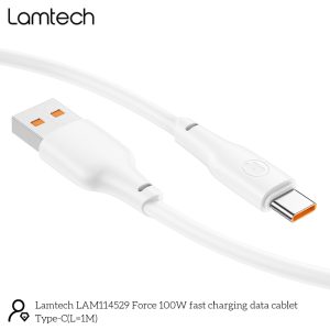 LAMTECH HIGH POWER CABLE USB TO TYPE-C 1M 100W WHITE 3 2 13