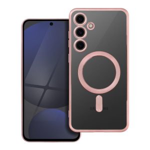 ELECTRO MAG COVER case compatible with MagSafe for SAMSUNG S24 FE rose gold