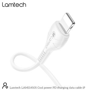LAMTECH FAST CHARGING AND DATA CABLE TYPE-C TO LIGHTNING 1M 27W WHITE 4 3