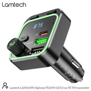 LAMTECH RGB BT5.0 FM TRANSMITTER QC3.0 PD20W 3 3 4