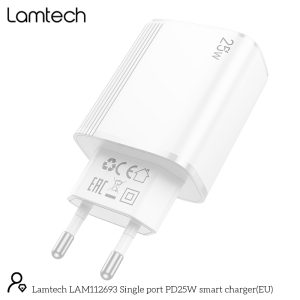 LAMTECH FAST CHARGER TYPE-C PD25W WHITE 3 3 7