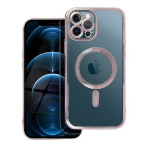 ELECTRO MAG COVER case compatible with MagSafe for IPHONE 12 Pro Max rose gold