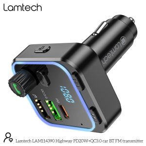 LAMTECH RGB BT5.0 FM TRANSMITTER QC3.0 PD20W 4 4 2
