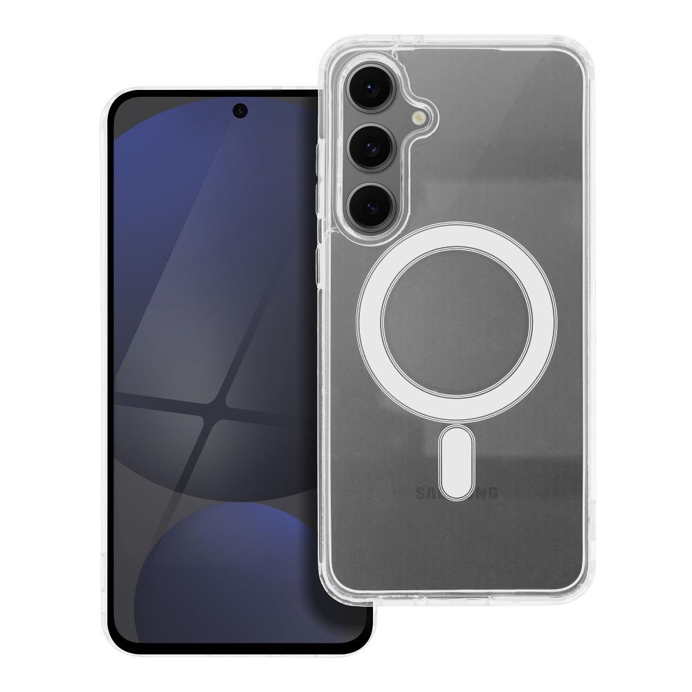 CLEAR MAG COVER (MID) case compatible with MagSafe for SAMSUNG S24 FE transparent CLEAR MAG COVER (MID) case compatible with MagSafe for SAMSUNG S24 FE transparent