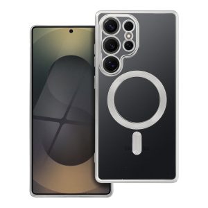 ELECTRO MAG COVER case compatible with MagSafe for SAMSUNG S25 Ultra silver