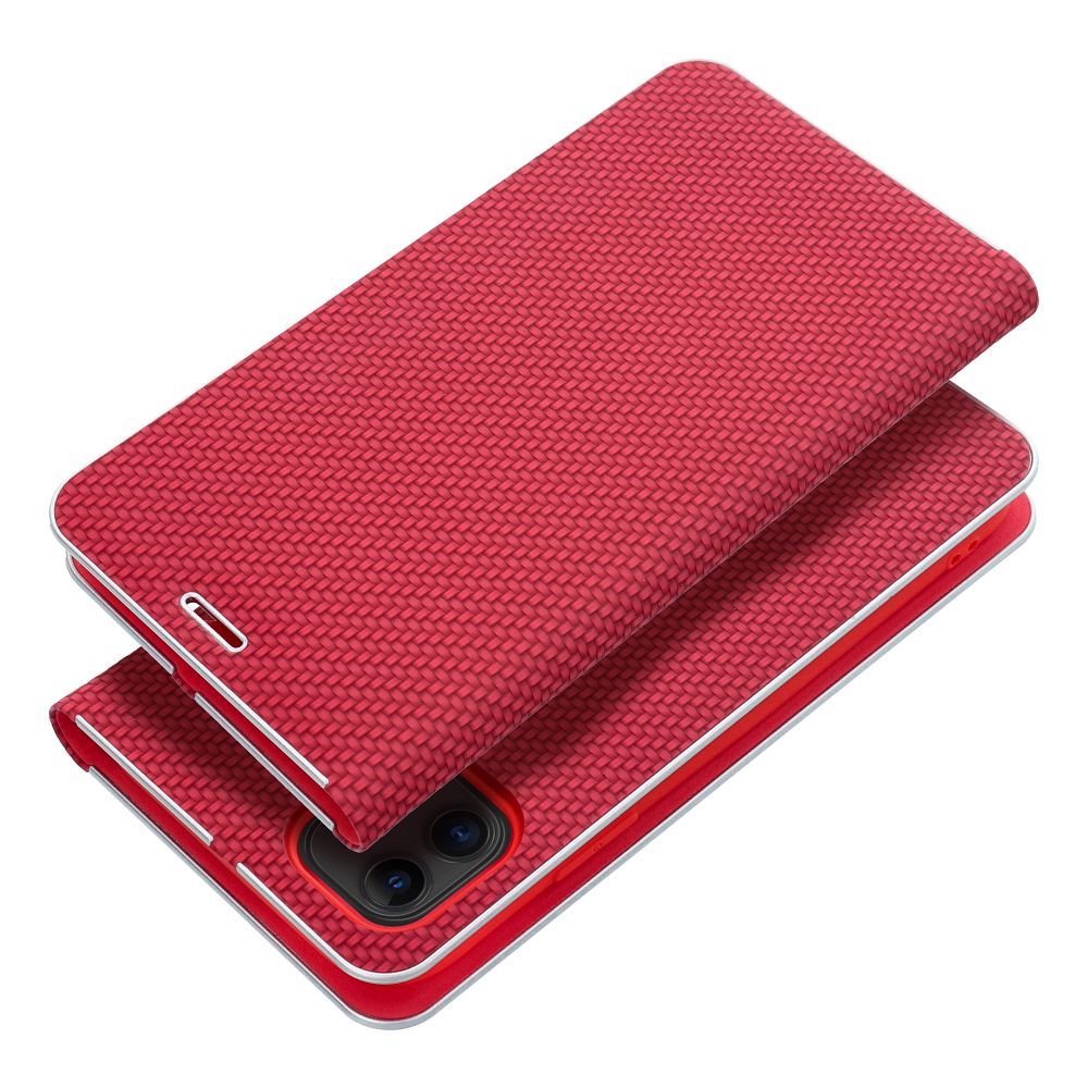 LUNA Book Carbon for IPHONE 16 Pro red LUNA Book Carbon for IPHONE 16 Pro red
