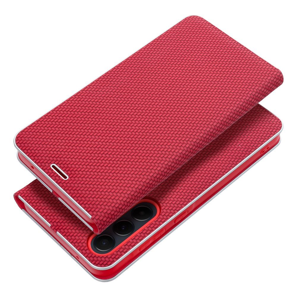 LUNA Book Carbon for SAMSUNG S25 Ultra red LUNA Book Carbon for SAMSUNG S25 Ultra red