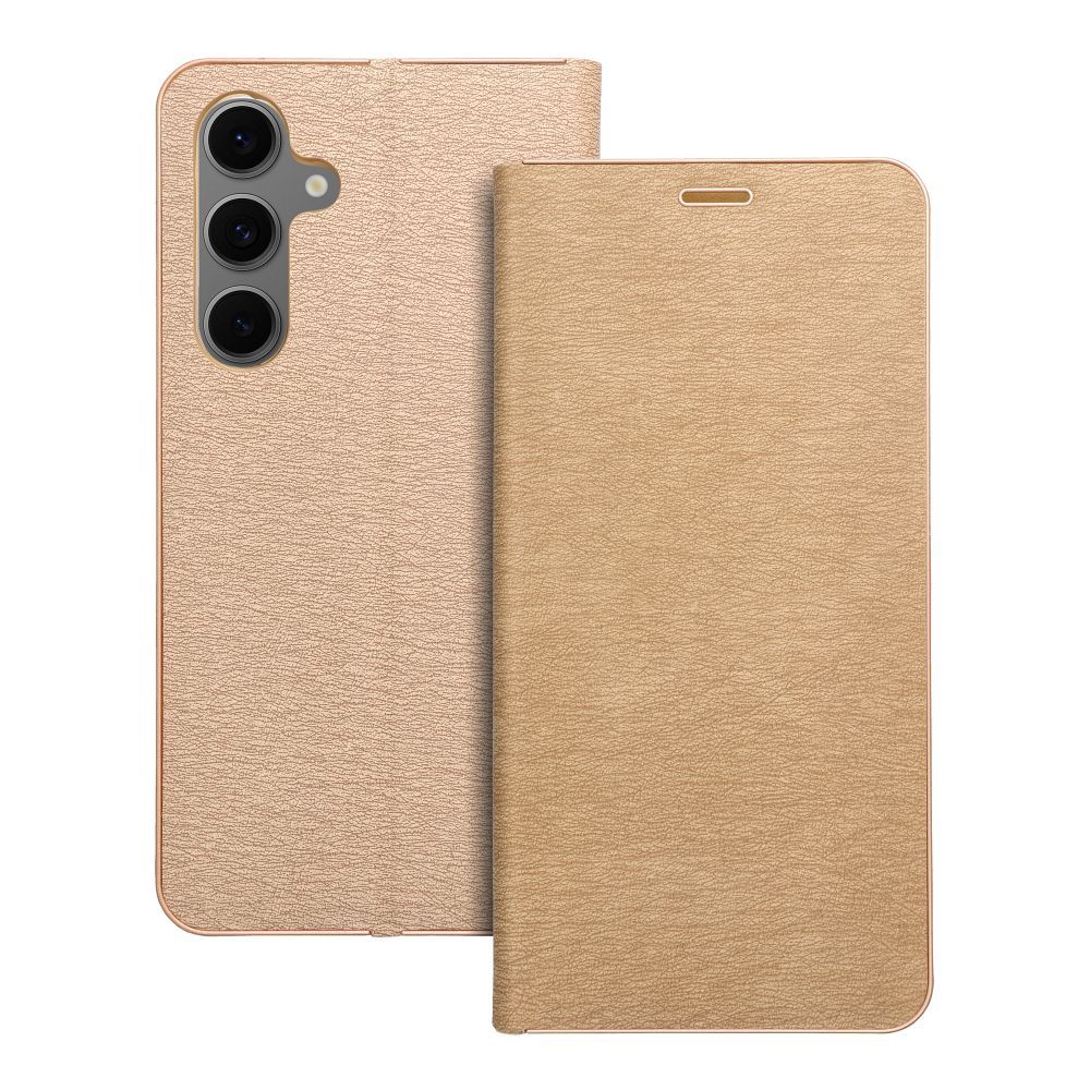 Flip case for Samsung S24 FE Luna Book Gold gold Flip case for Samsung S24 FE Luna Book Gold gold