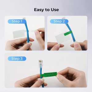 NIIMBOT THERMAL LABEL PAPER 25*38+40-100 CABLE GREEN 4 616aLaDkbL. AC SL1500