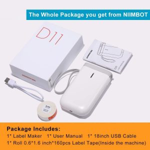 NIIMBOT THERMAL LABEL PRINTER D11 0.5-INCH WHITE 4 61djxa4nUvL. AC SL1200