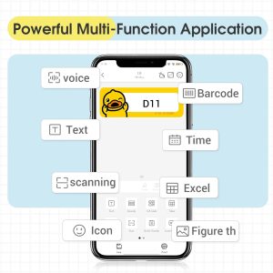 NIIMBOT THERMAL LABEL PRINTER D11 0.5-INCH BLACK 3 61i7h2BLkdL. AC SL1500 2