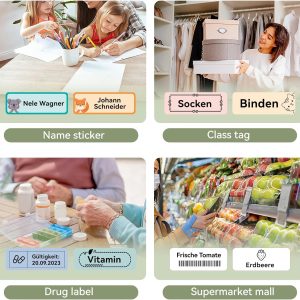 NIIMBOT THERMAL LABEL PRINTER D110 0.5-INCH LIGHT GREEN 4 71rMXPf7HJL. AC SL1500