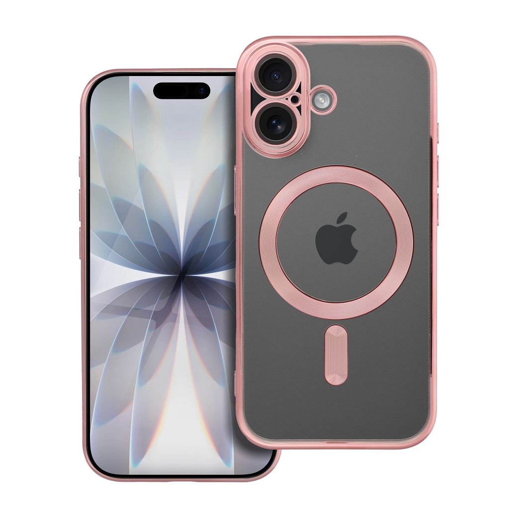 Case for iPhone 17 Electro Mag Cover compatible with MagSafe gold-rose Case for iPhone 17 Electro Mag Cover compatible with MagSafe gold-rose