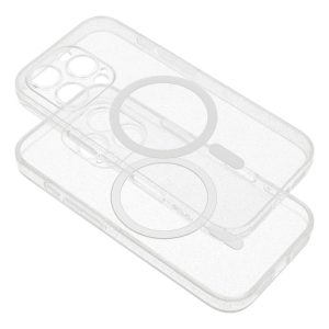 CLEAR MAG COVER case with camera protection compatible with MagSafe for IPHONE 14 transparent glitter 3 74ad8f7c12560ed495594d9b28eb10c1