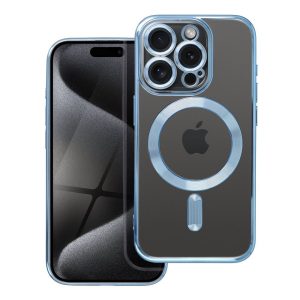 ELECTRO MAG COVER case compatible with MagSafe for IPHONE 15 Pro blue