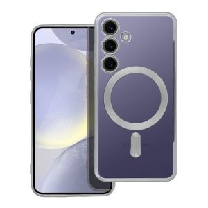 ELECTRO MAG COVER case compatible with MagSafe for SAMSUNG S24 silver