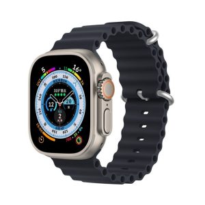 DUX DUCIS strap OCEAN WAVE silicone for Apple Watch 38 / 40 / 41 mm graphite