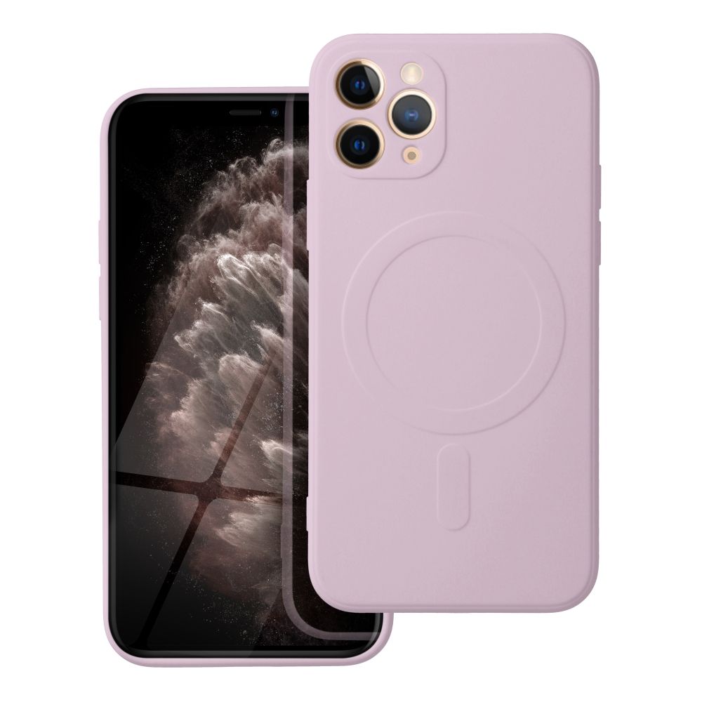 Case for iPhone 11 PRO Silicone Mag Cover compatible with MagSafe (camera protection) pink Case for iPhone 11 PRO Silicone Mag Cover compatible with MagSafe (camera protection) pink