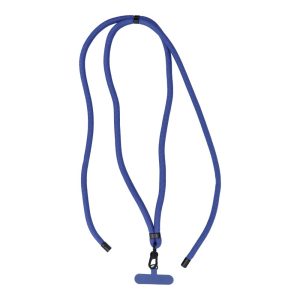 Phone pendant with adjustable length / cord length 165cm (max 82.5cm in the loop) / on the shoulder or neck - dark blue