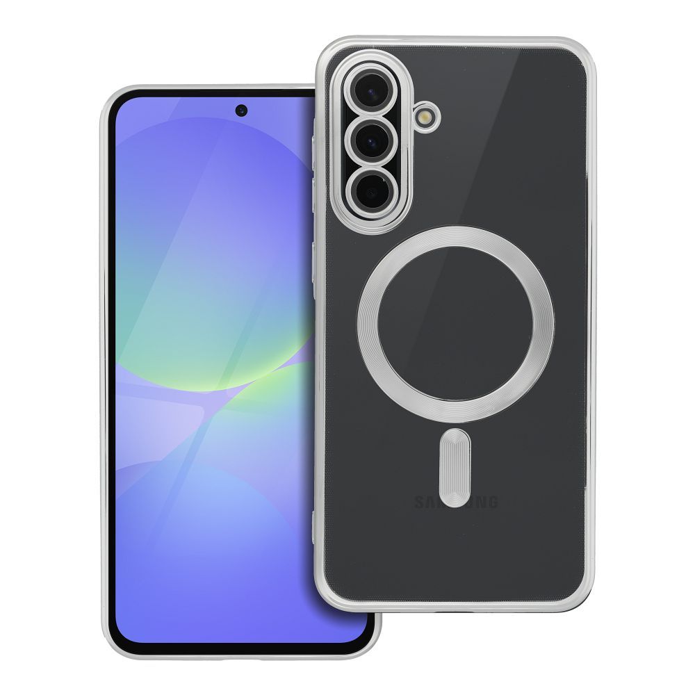 ELECTRO MAG COVER case compatible with MagSafe for SAMSUNG A36 silver ELECTRO MAG COVER case compatible with MagSafe for SAMSUNG A36 silver