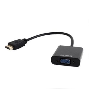 CABLEXPERT HDMI TO VGA AND AUDIO ADAPTER CABLE SINGLE PORTBLACK