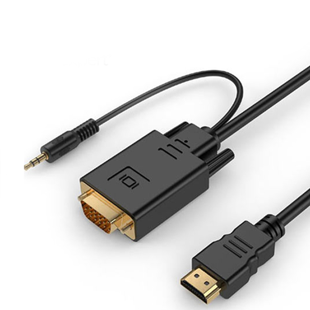 CABLEXPERT HDMI TO VGA AND AUDIO ADAPTER CABLE SINGLE PORT 1 CABLEXPERT HDMI TO VGA AND AUDIO ADAPTER CABLE SINGLE PORT 1