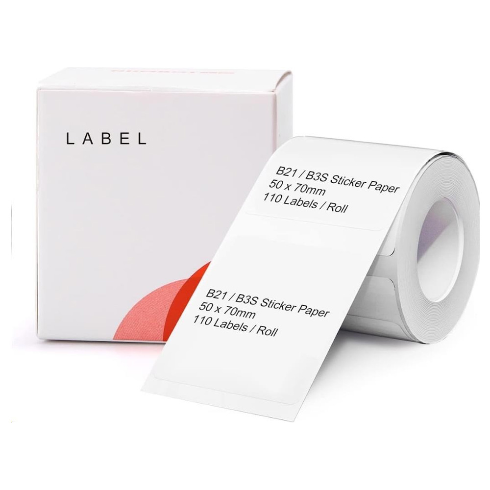 NIIMBOT THERMAL LABEL PAPER 50*70-110 WHITE NIIMBOT THERMAL LABEL PAPER 50*70-110 WHITE