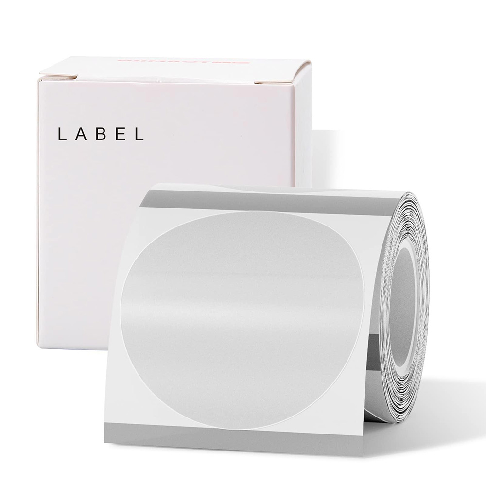 NIIMBOT THERMAL LABEL PAPER 50*50-150 TRANSPARENT ROUND NIIMBOT THERMAL LABEL PAPER 50*50-150 TRANSPARENT ROUND