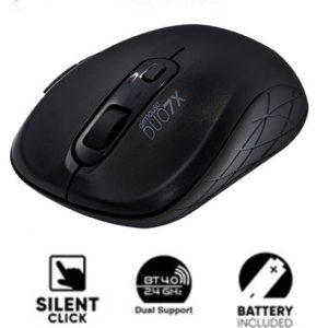 ALCATROZ SILENT AIRMOUSE DUO 7X WIRELESS/BT MOUSE BLACK