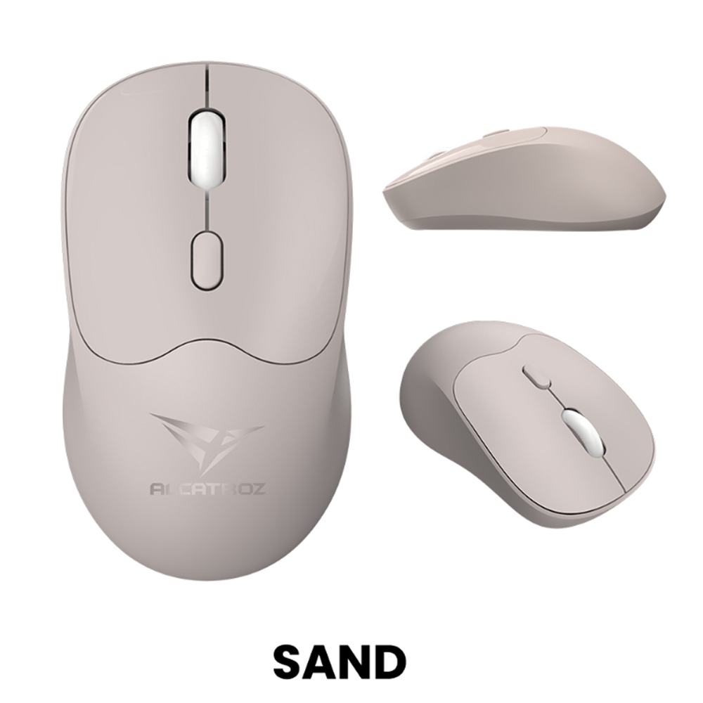 ALCATROZ SILENT BT5.4 WIRELESS MOUSE AIRMOUSE DUO 6R SAND ALCATROZ SILENT BT5.4 WIRELESS MOUSE AIRMOUSE DUO 6R SAND