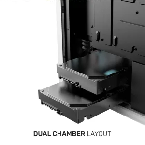 ARMAGGEDDON GAMING PC CASE DUAL CHAMBER WITH 3 ARGB FANS TRITRON 3 BLACK 4 Armaggeddon PC Case Tritron 3 ATX 7