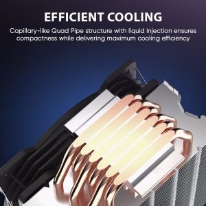 ARMAGGEDDON ARGB SILENT 12CM CPU COOLING FAN 6 HEAT PIPES WHITE 3 BLIZZARD3 B 1 5
