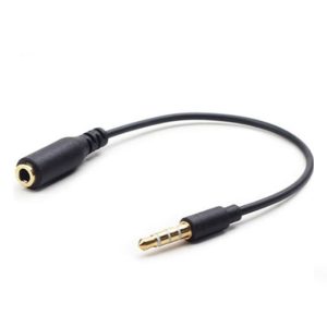 CABLEXPERT 3.5mm 4-PIN AUDIO CROSS-OVER ADAPTER CABLE BLACK