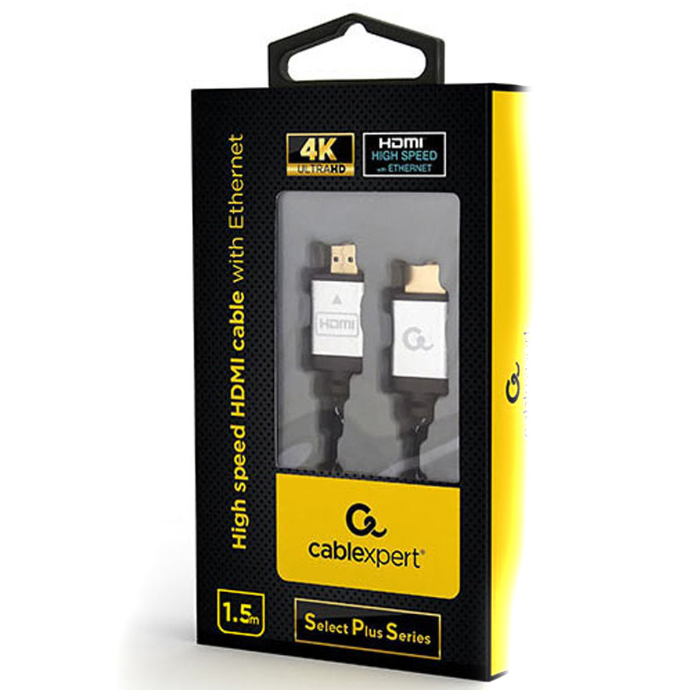 CABLEXPERT 4K HIGH SPEED HDMI CABLE WITH ETHERNET 'SELECT PLUS SERIES' 1 CABLEXPERT 4K HIGH SPEED HDMI CABLE WITH ETHERNET 'SELECT PLUS SERIES' 1