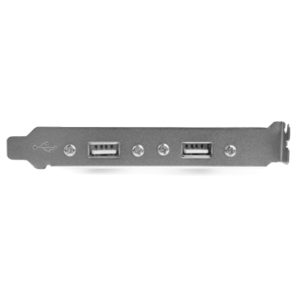 CABLEXPERT DUAL USB RECEPTACLES ON BRACKET 4 CCUSBRECEPTACLE b