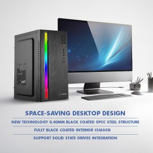 ALCATROZ MATX PC CASE AZZURA COMPACTO PRO 1 RGB BLACK 3 COMPACTO PRO1 RGB 1