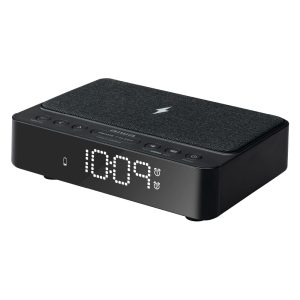 AIWA ALARM CLOCK RADIO WITH WIRELESS CHARGING 5W BLACK 2 CR 30BK