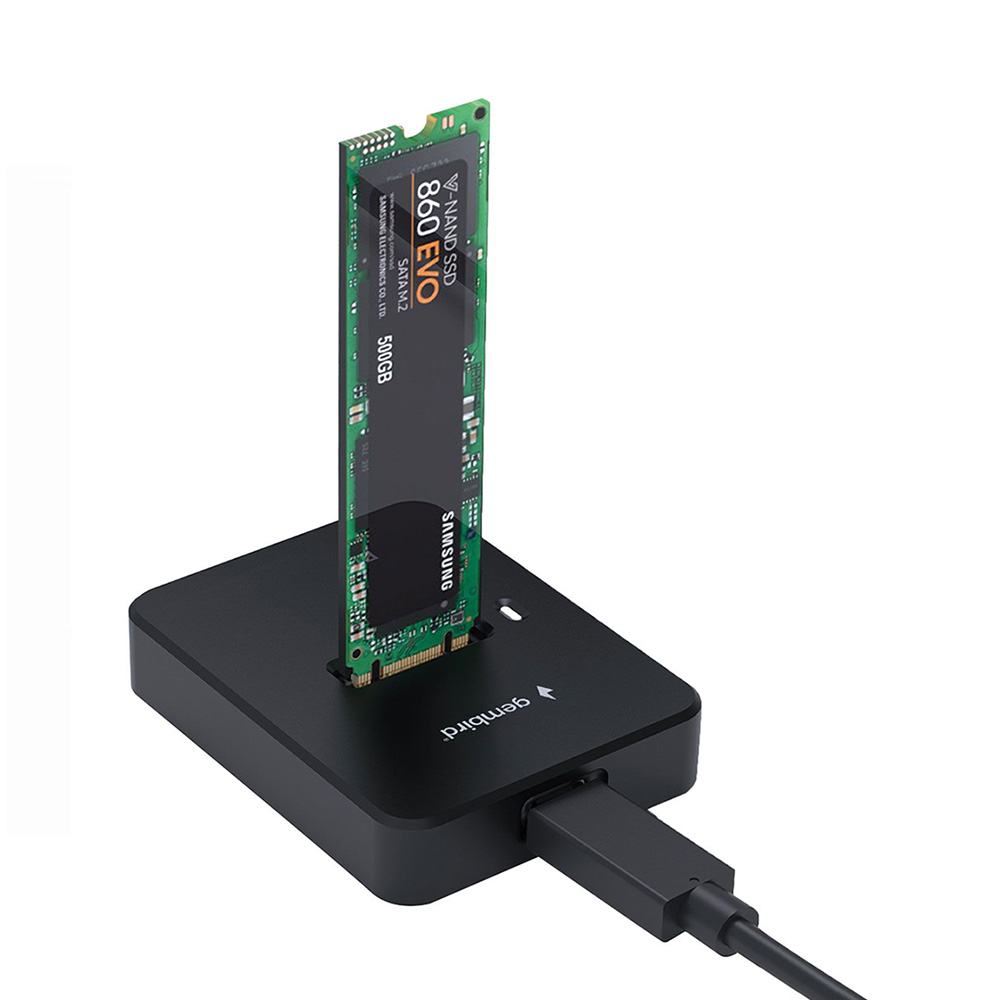 GEMBIRD DESKTOP USB TYPE-C M2 SATA & NVME SSD DRIVE DOCKING STATION BLACK GEMBIRD DESKTOP USB TYPE-C M2 SATA & NVME SSD DRIVE DOCKING STATION BLACK